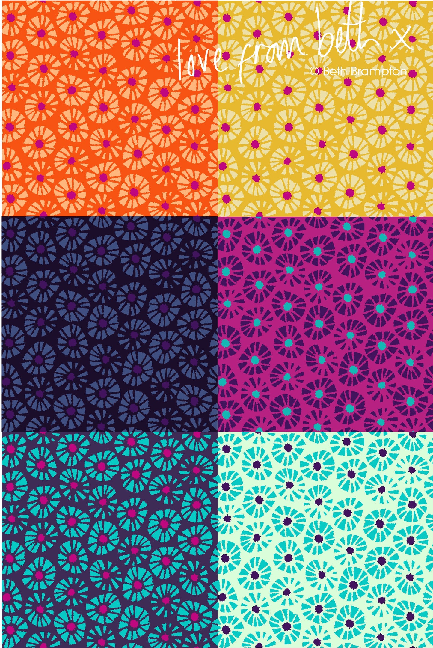 Quilting Cotton - Dials Purple BL0607P