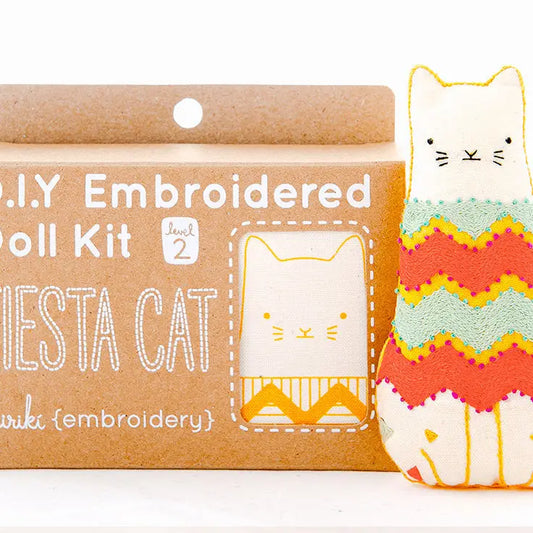 Fiesta Cat Sewing Kit - Kiriki Press