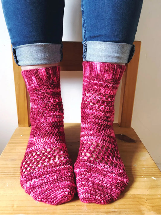 Crochet Pattern - Eudialyte Socks