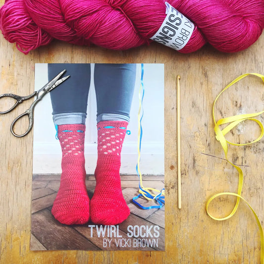 Crochet Pattern - Twirl Socks