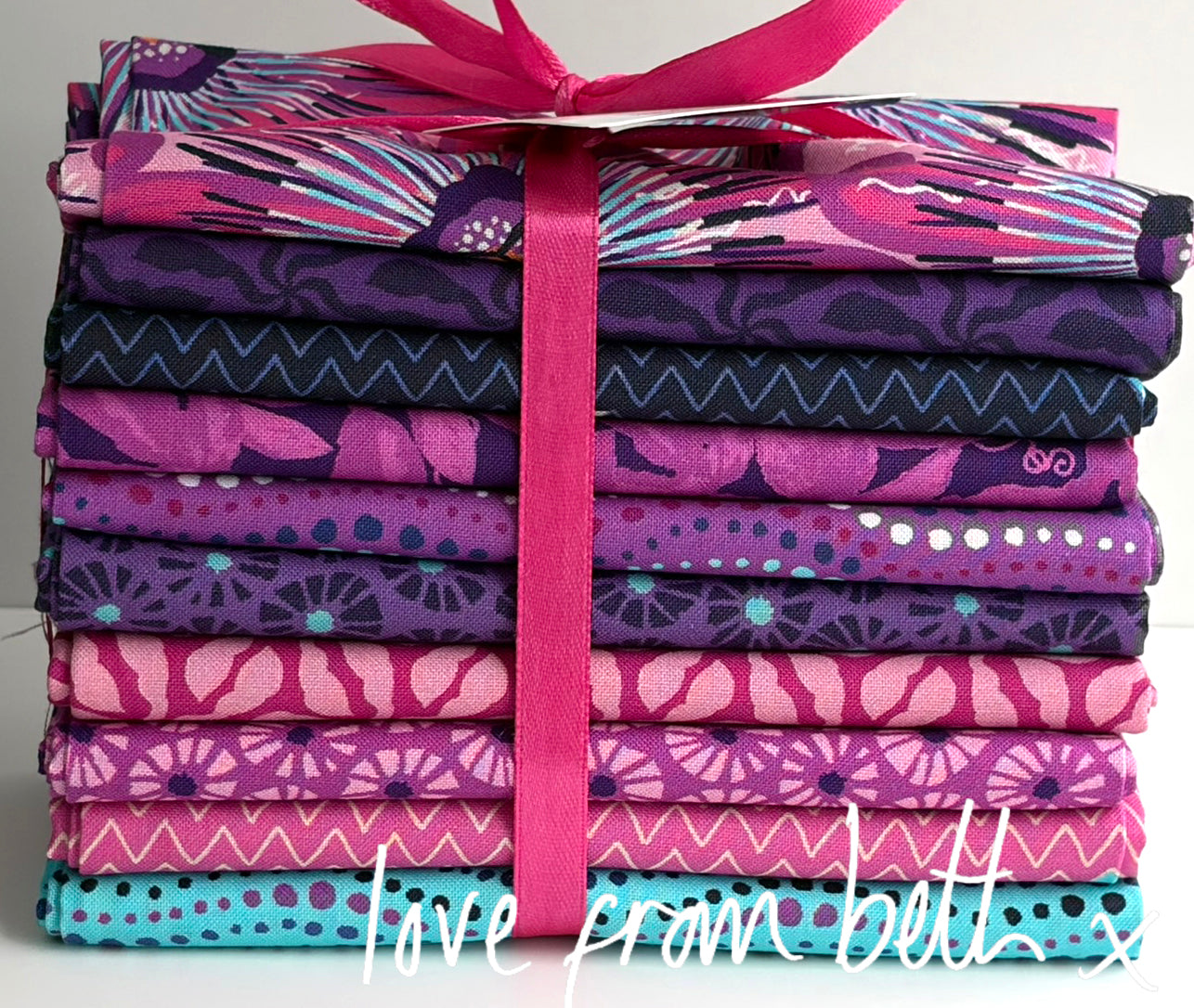 Fat Quarter Bundle - Passion Pink - 10 Fat Quarters