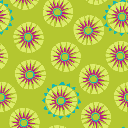 Quilting Cotton - Block - Lime - BLOK01L
