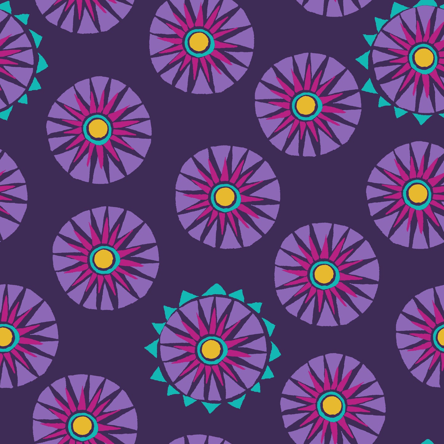 Quilting Cotton - Block - Purple - BLOK03PUR