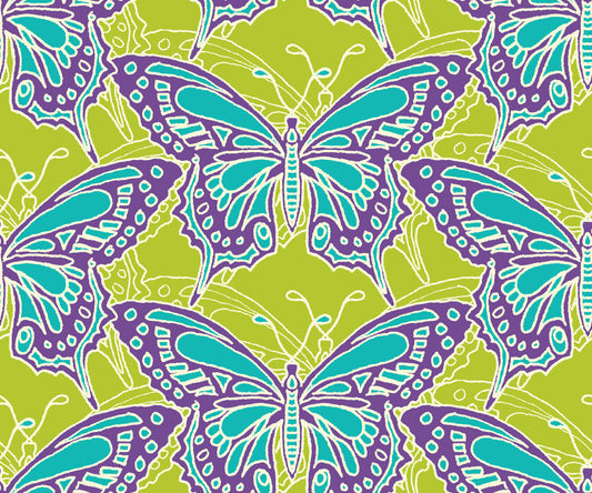 Quilting Cotton - Flutter Lime - FLU02L