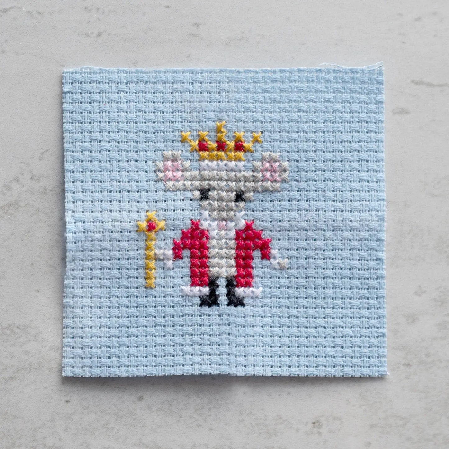 Kawaii Mouse King Mini Cross Stitch Kit