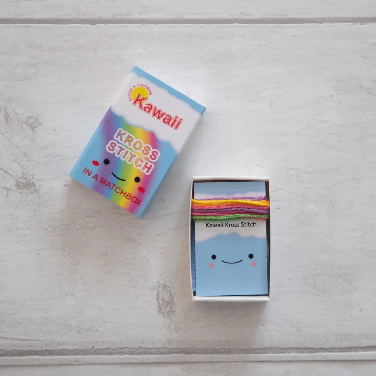Kawaii Rainbow Mini Cross Stitch Kit