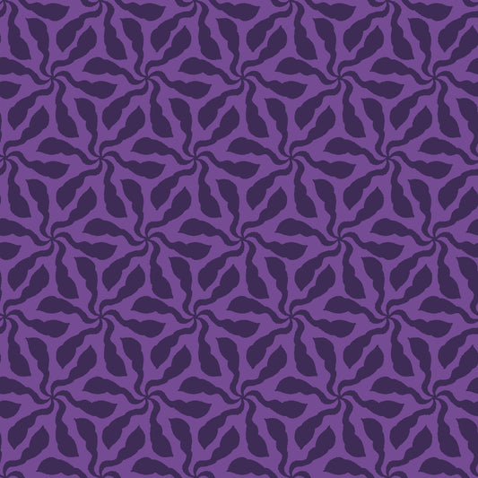 Quilting Cotton - Swirly Whirly Purple - BL0509PUR