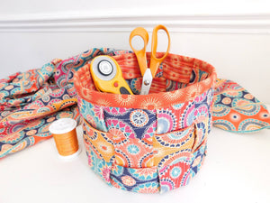 A Lovely Woven Basket Sewing Pattern
