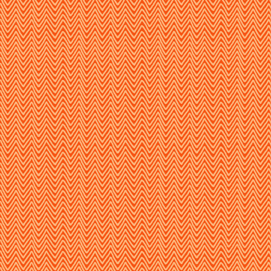 Quilting Cotton - In Bloom - Ziggy Orange - BL0304O