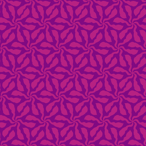 Quilting Cotton - In Bloom - Swirly Whirly Purple Pink - BL0506PP
