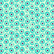 Load image into Gallery viewer, Quilting Cotton - In Bloom - Dials Light Blue - BL0601LB