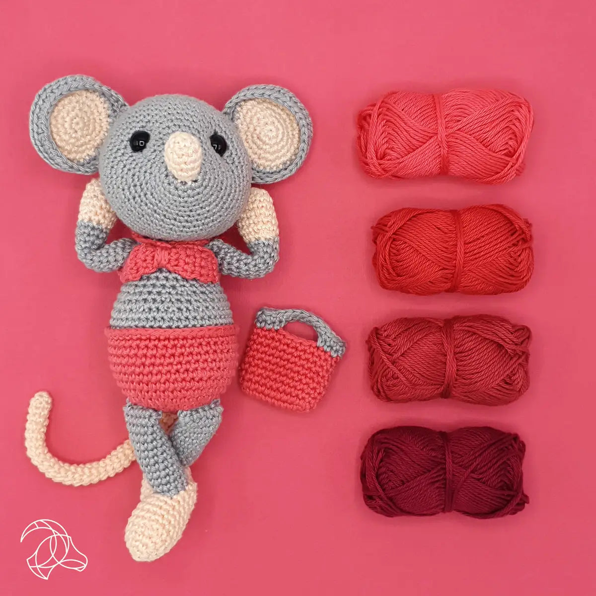 Daisy Mouse Crochet kit - Hardicraft