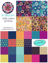 Load image into Gallery viewer, Quilting Cotton - In Bloom - Dials Aqua Pink - BL0603AP