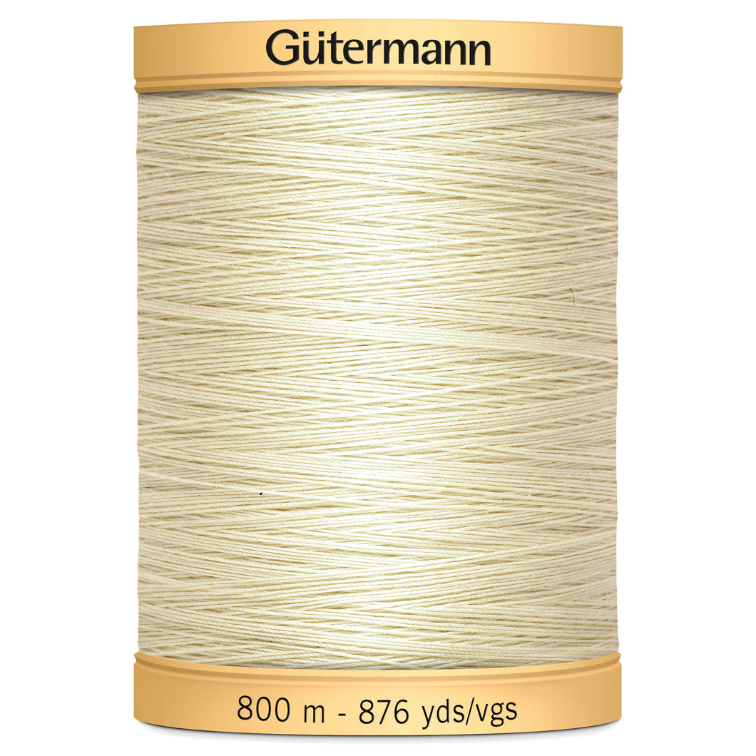 Gutermann Natural Cotton Thread: 800m Cream