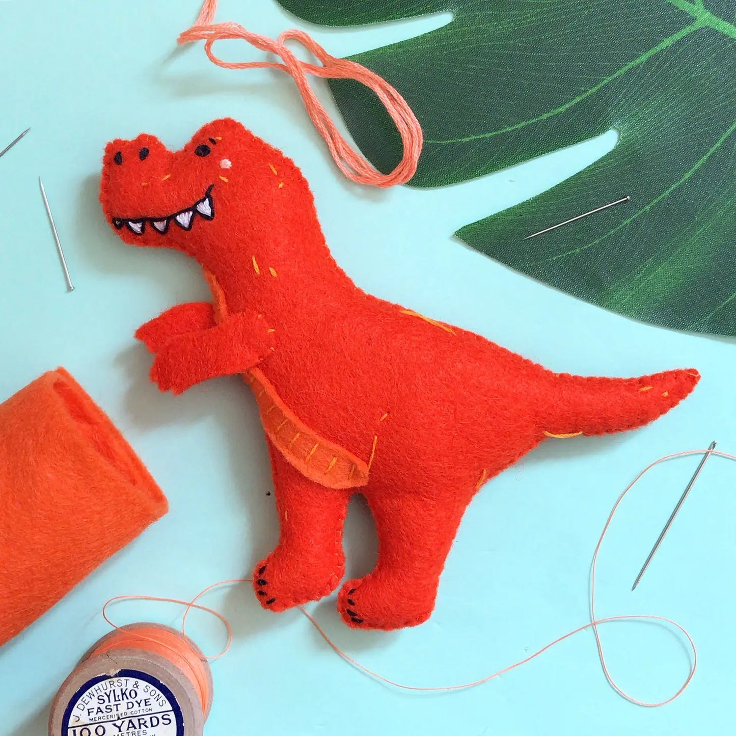 Tommy the T Rex Felt DIY Sewing Kit