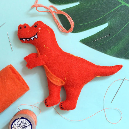 Tommy the T Rex Felt DIY Sewing Kit