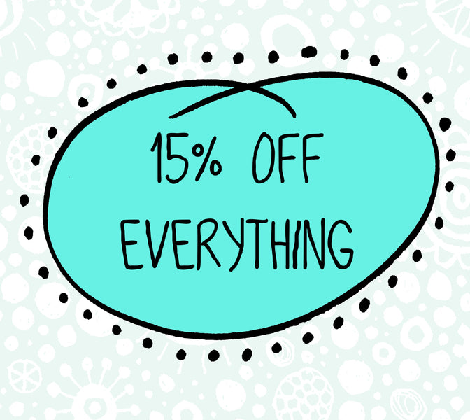 15% off all orders