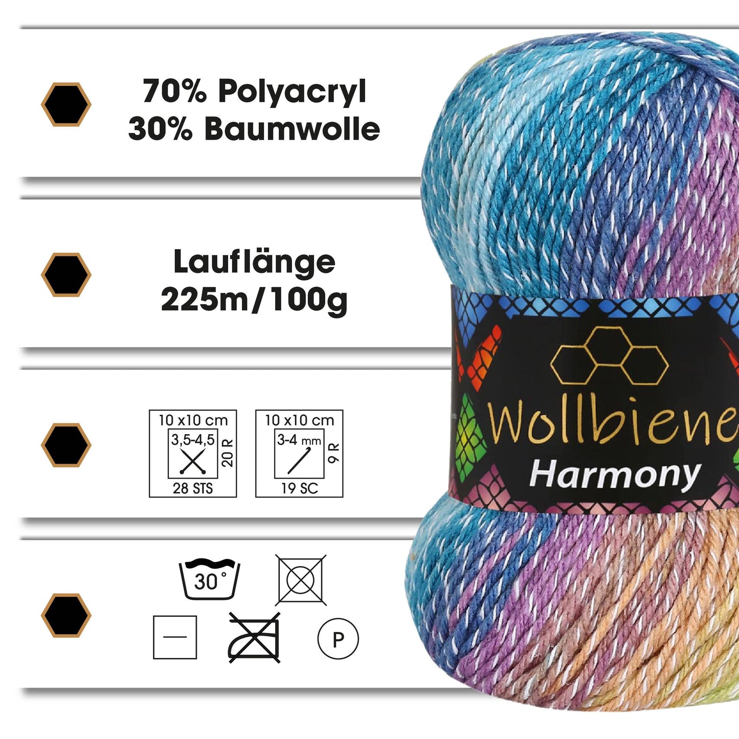 Wollbiene Harmony Yarn - 100g