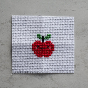 Kawaii Apple Mini Cross Stitch Kit