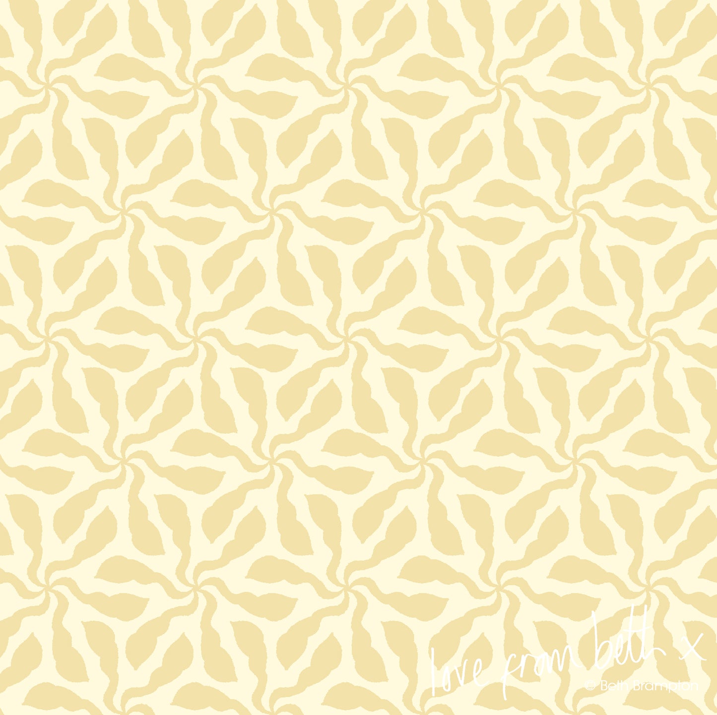 Quilting Cotton - Swirly Whirly Cream - BL0508C