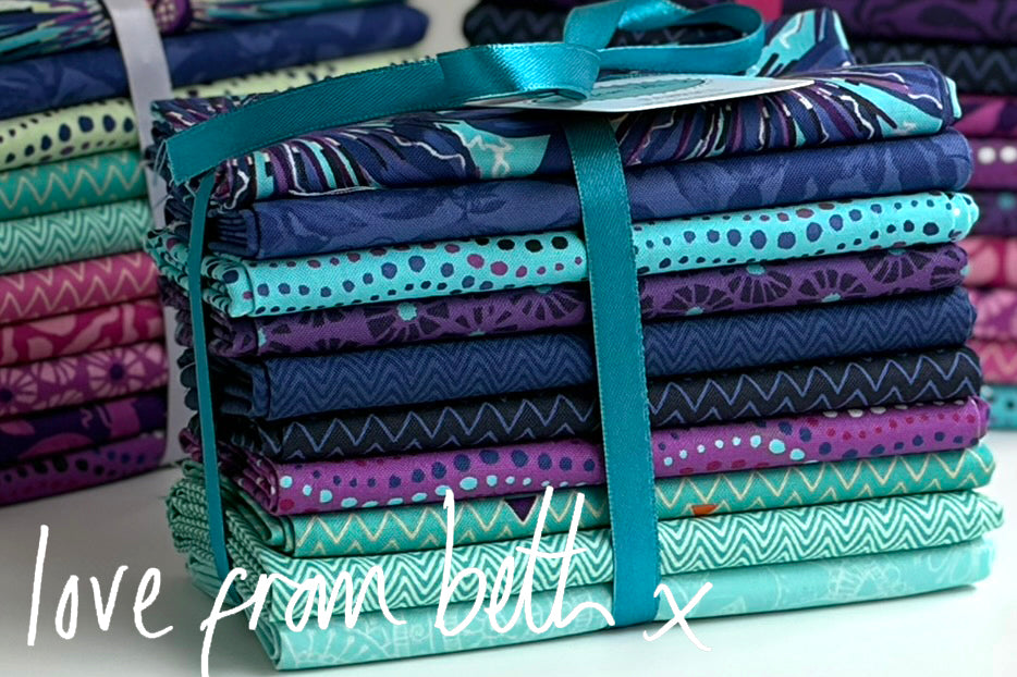 Fat Quarter Bundle - Passion Blue - 10 Fat Quarters