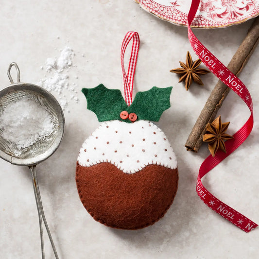 Mini Christmas Pudding Felt Craft Kit