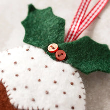 Load image into Gallery viewer, Mini Christmas Pudding Felt Craft Kit