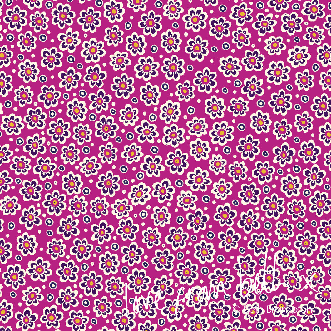 Quilting Cotton - Flowers Pink - FLO01P