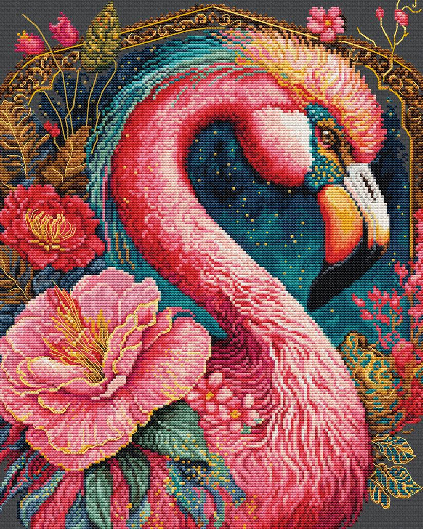 Flamingo Cross Stitch Kit