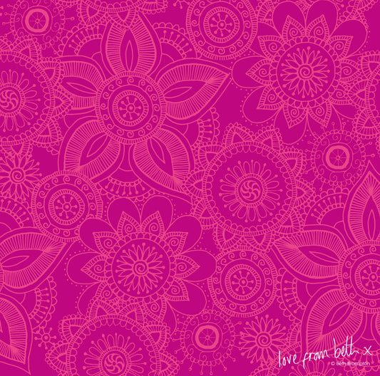 Quilting Cotton - Henna Basic - Pink HENB04P