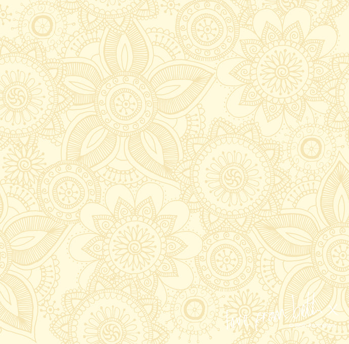 Quilting Cotton - Henna Basic - Cream HENB09C