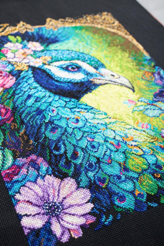 Peacock Cross Stitch Kit