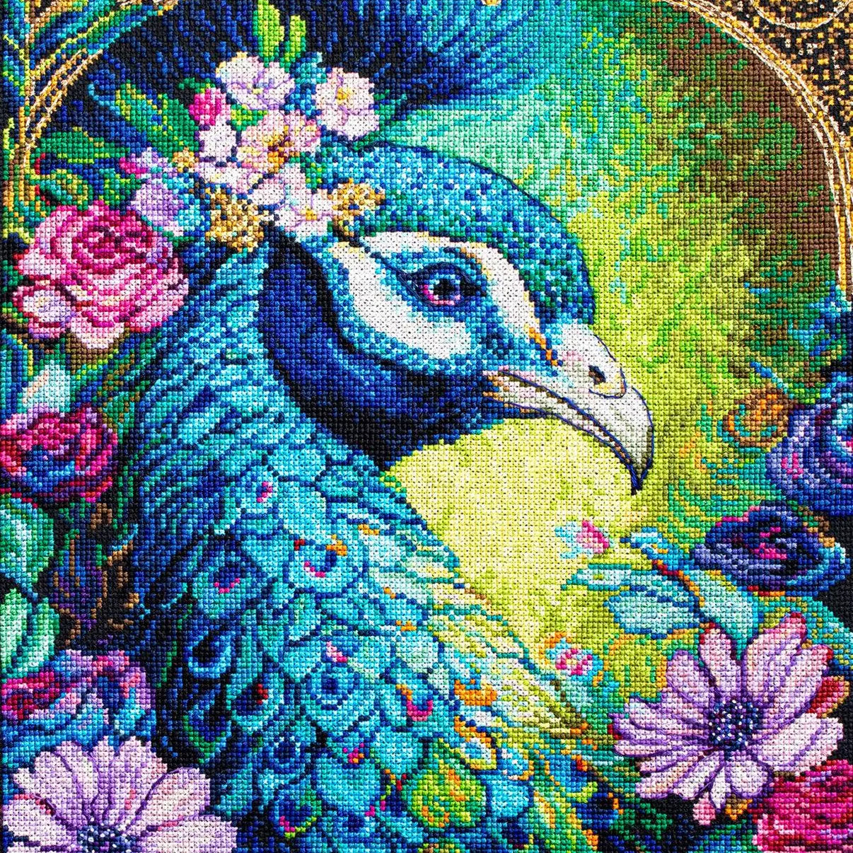 Peacock Cross Stitch Kit