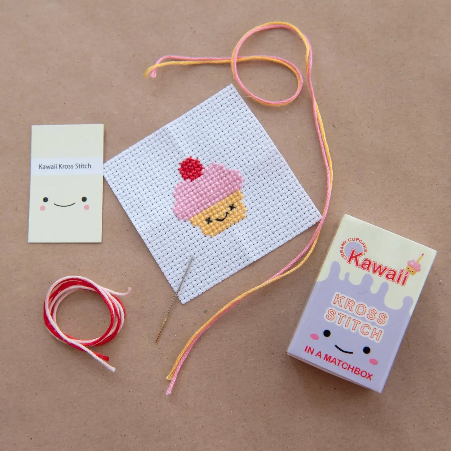 Kawaii Cup Cake Mini Cross Stitch Kit