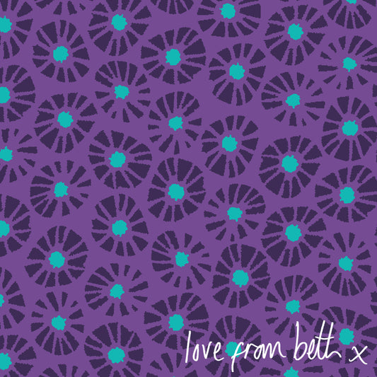 Quilting Cotton - Dials Purple - BL0611DP