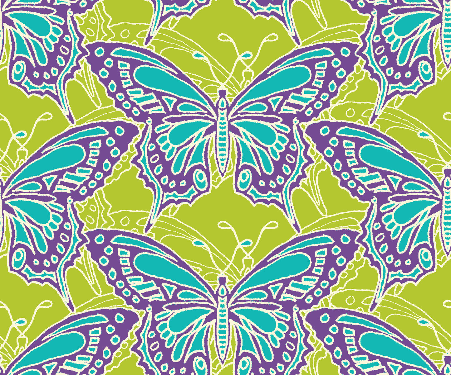 Quilting Cotton - Flutter Lime - FLU02L