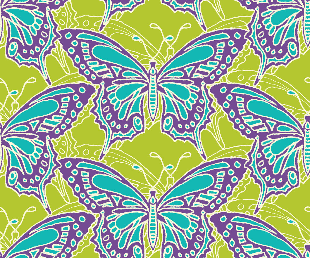 Quilting Cotton - Flutter Lime - FLU02L