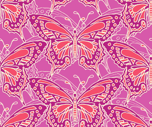 Quilting Cotton - Flutter Pink - FLU01P