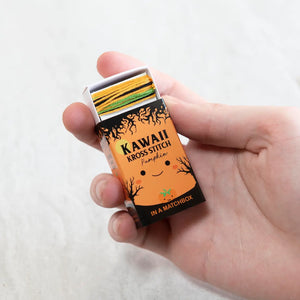 Kawaii Halloween Pumpkin mini cross stitch kit