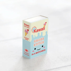 Kawaii Ice Cream Mini Cross Stitch Kit