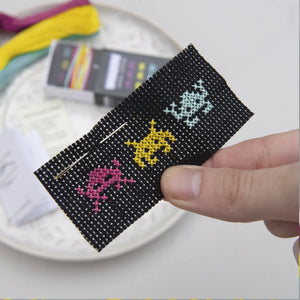 Invaders Mini Cross Stitch Kit