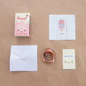 Kawaii Mini Ice Lolly Cross stitch kit