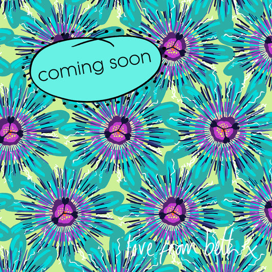 Quilting Cotton - Passion - Aqua