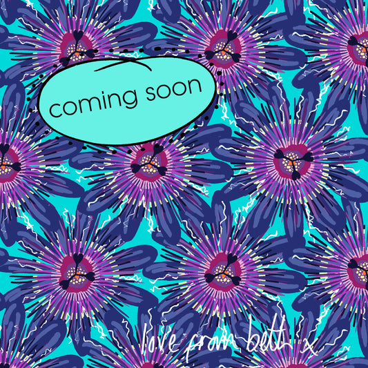 Quilting Cotton - Passion - Blue
