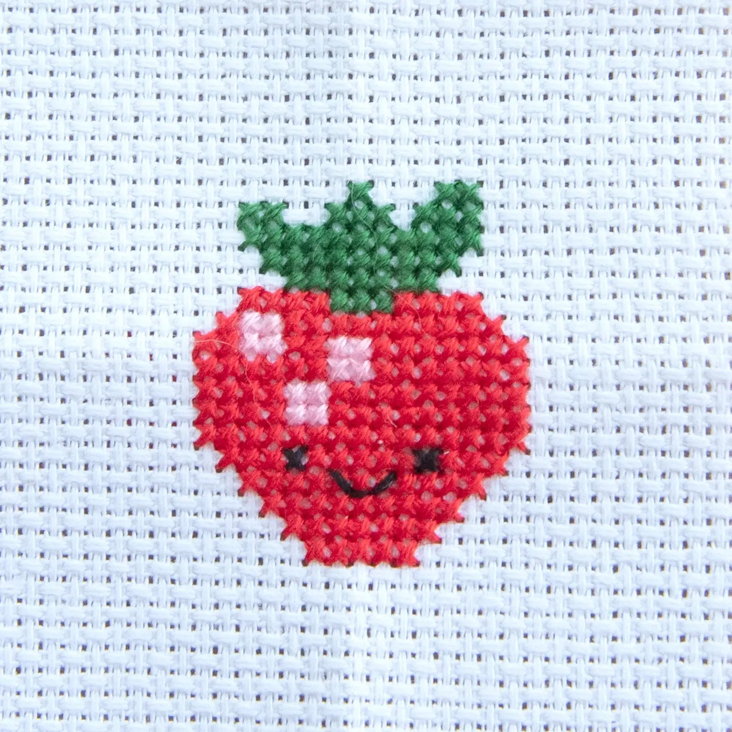 Kawaii Strawberry Mini Cross Stitch Kit