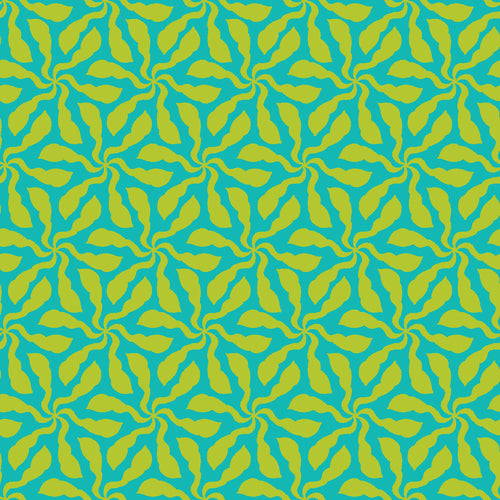 Quilting Cotton - Swirly Whirly Line Teal - BL0510LT