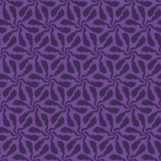 Quilting Cotton - Swirly Whirly Purple - BL0509PUR