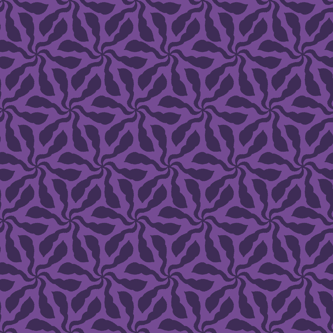 Quilting Cotton - Swirly Whirly Purple - BL0509PUR