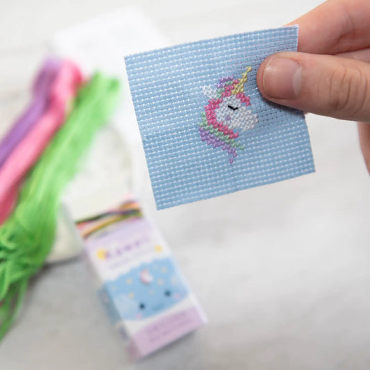 Kawaii Unicorn Mini Cross Stitch Kit