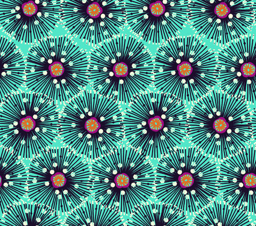 Quilting Cotton - Urchin Aqua - URCH02A